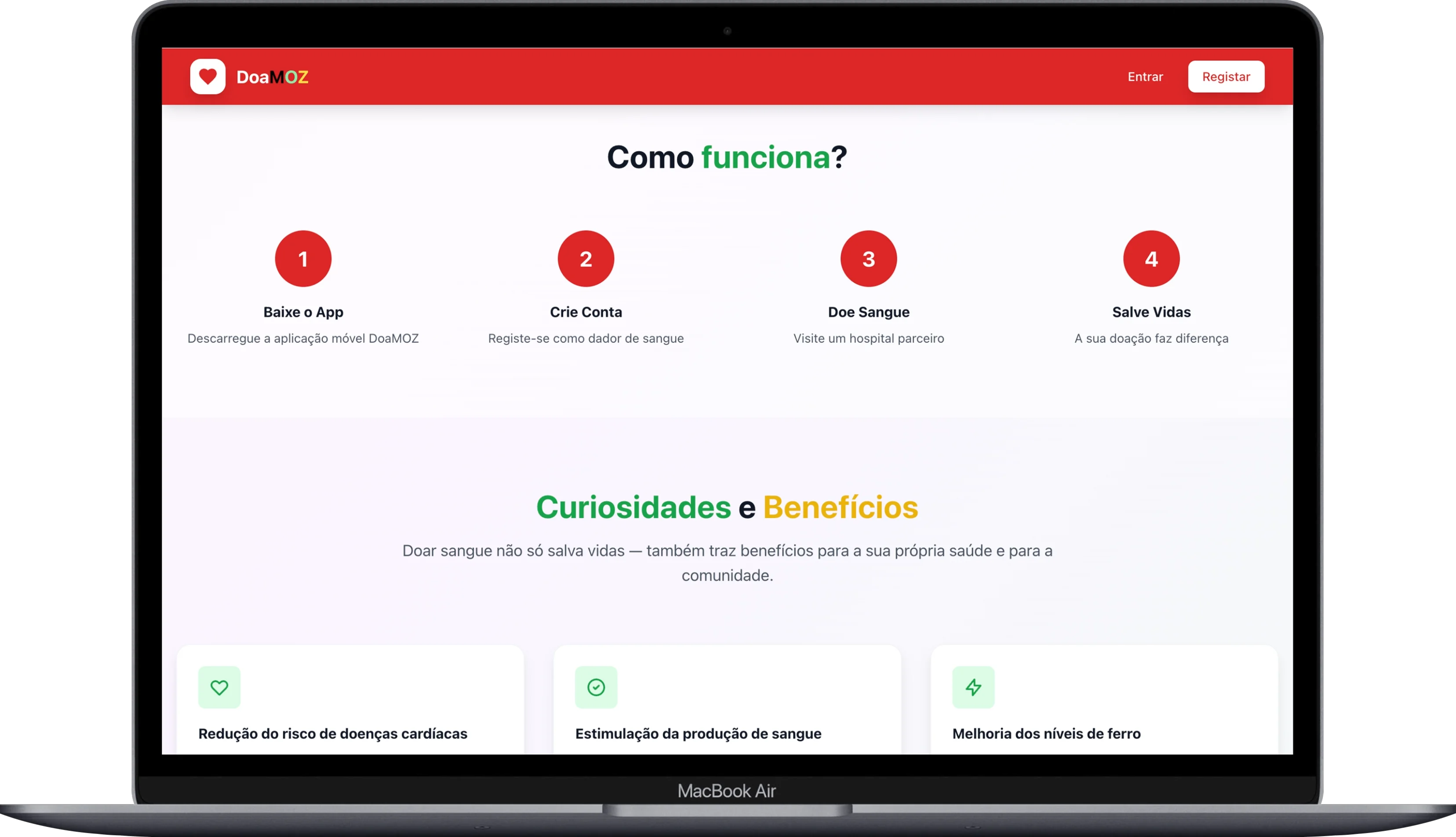 DoaMoz – Sistema de Gestão de Dadores de Sangue – screenshot 3